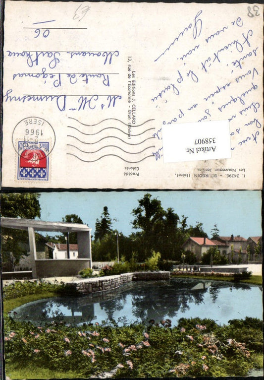358907,Rhone-Alpes Isere Bourgoin Les Nouveaux Jardins Teich