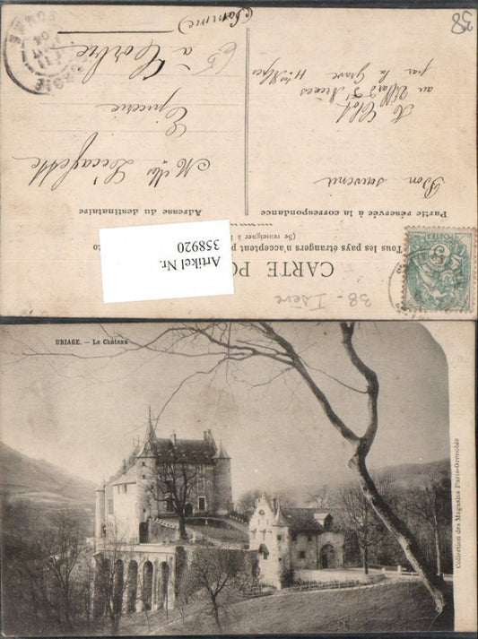 358920,Rhone-Alpes Isere Uriage Le Chateau Schloss