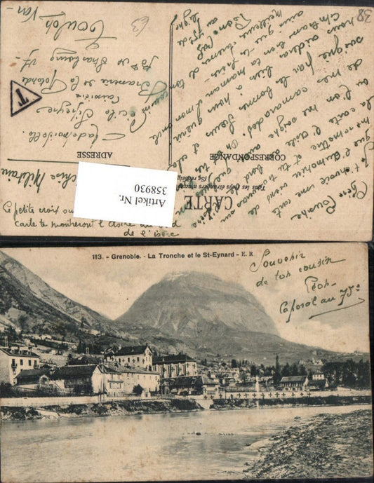 358930,Rhone-Alpes Isere Grenoble La Tronche et le St-Eynard Teilansicht
