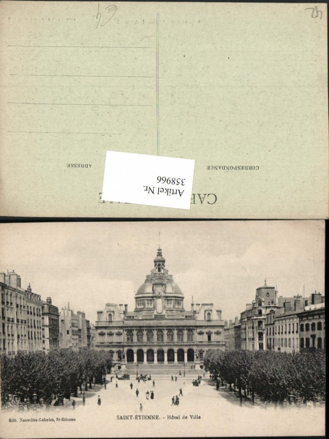 358966,Rhone-Alpes Loire Saint-Etienne Hotel de Ville Rathaus