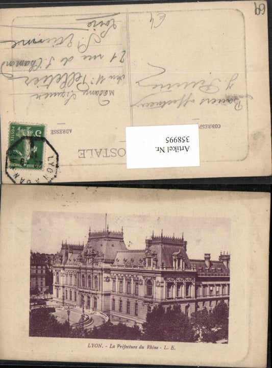 358995,Rhone-Alpes Rhone Lyon La Prefecture du Rhone Gebäude