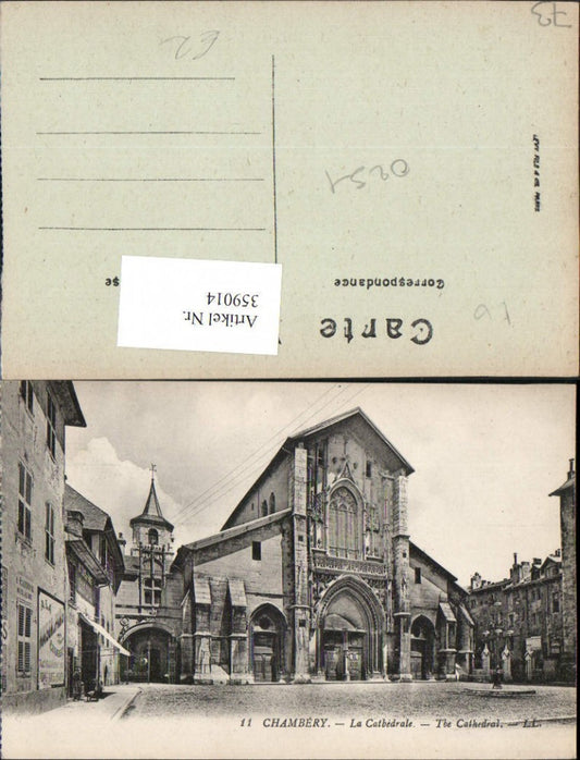 359014,Rhone-Alpes Savoie Chambery La Cathedrale Kirche