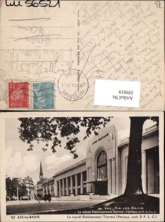 359019,Rhone-Alpes Savoie Aix-les-Bains Le nouvel Etablissement Thermal