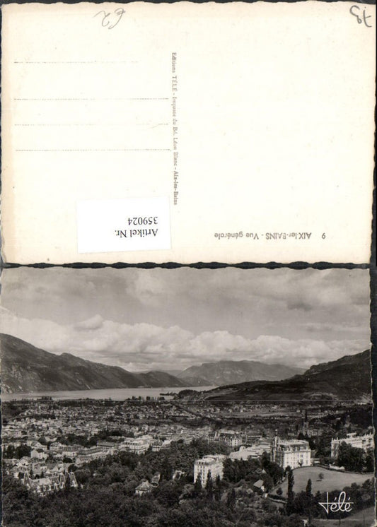 359024,Rhone-Alpes Savoie Aix-les-Bains Vue generale Totale Bergkulisse