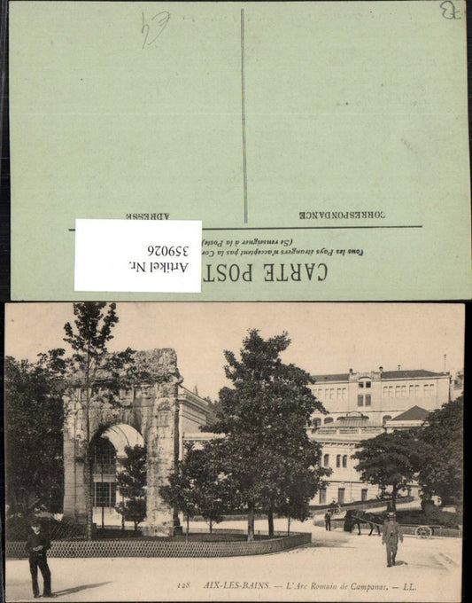 359026,Rhone-Alpes Savoie Aix-les-Bains L'Arc Romain de Campanas Bogen