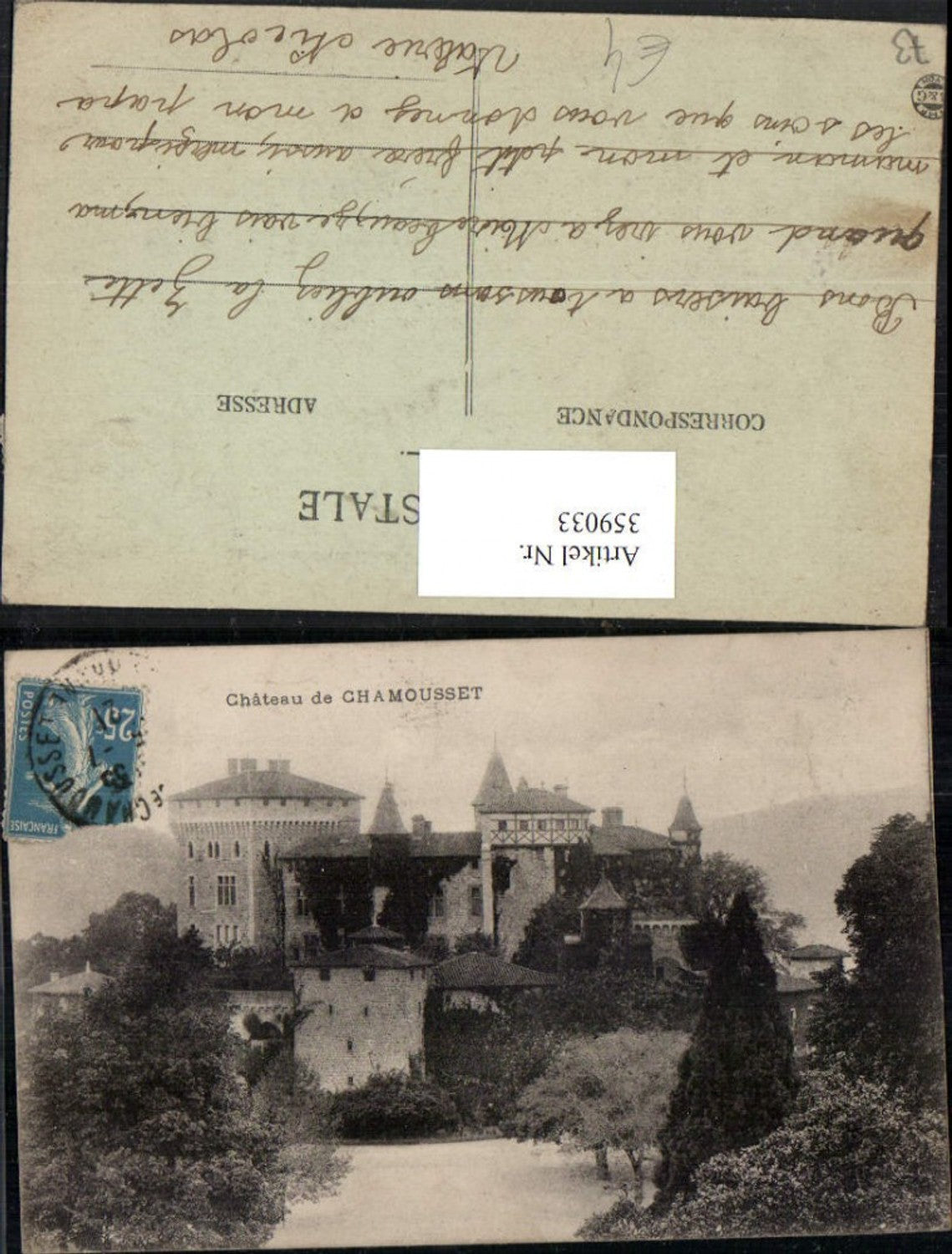 359033,Rhone-Alpes Savoie Chateau de Chamousset Schloss