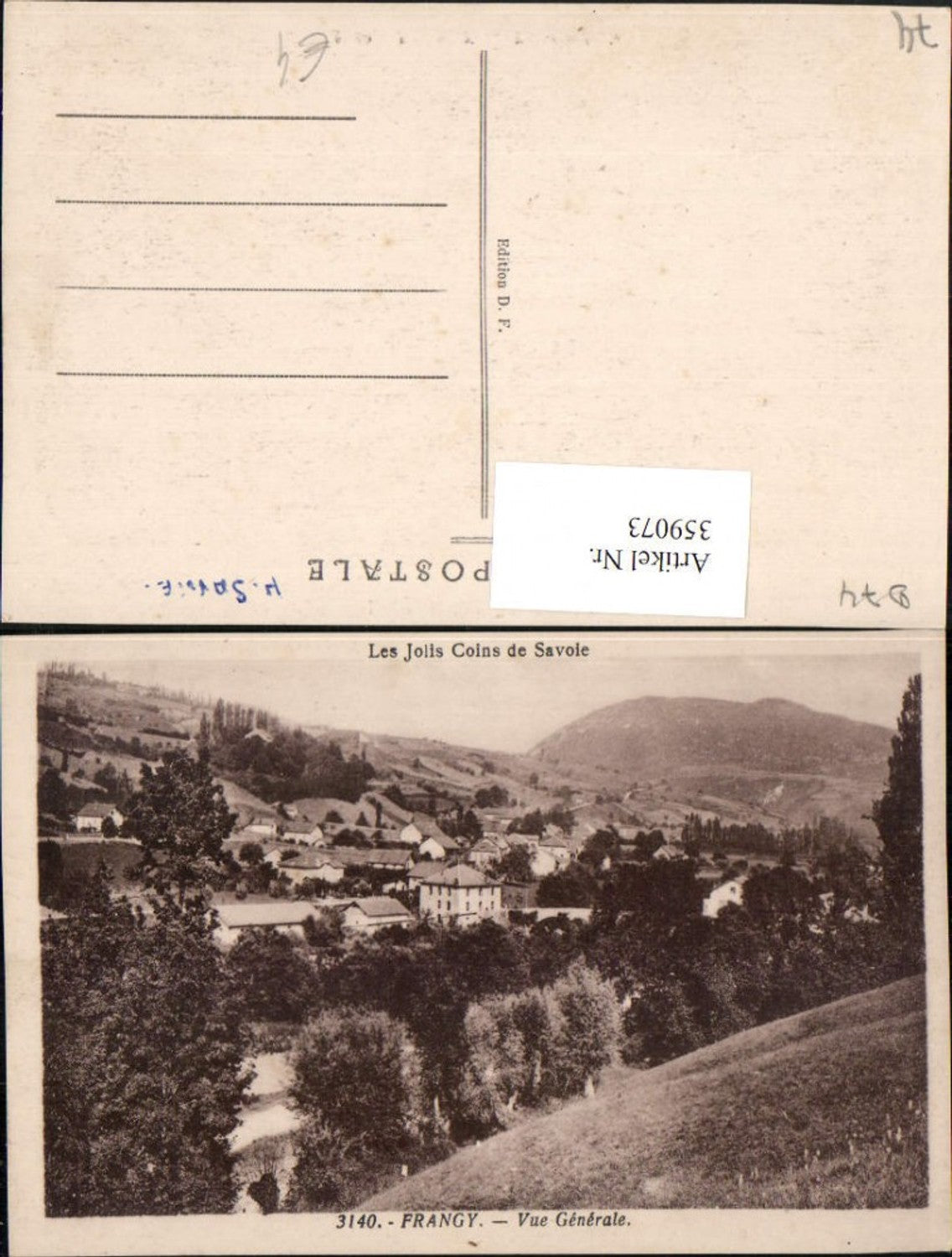 359073,Rhone-Alpes Haute-Savoie Frangy Vue Generale Totale