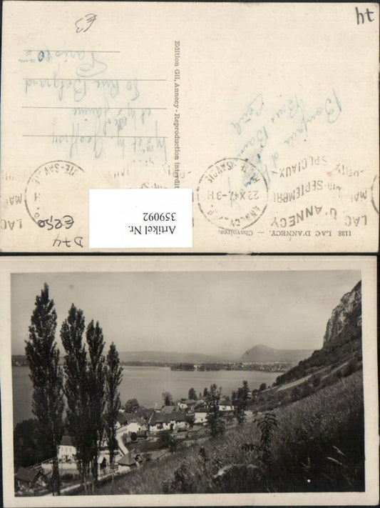359092,Rhone-Alpes Haute-Savoie Lac d'Annecy Chavoires Teilansicht See