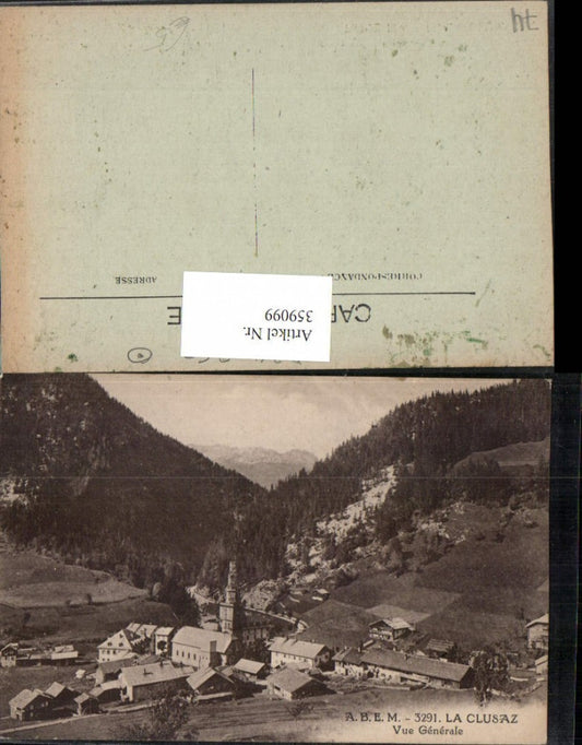 359099,Rhone-Alpes Haute-Savoie La Clusaz Vue Generale Totale