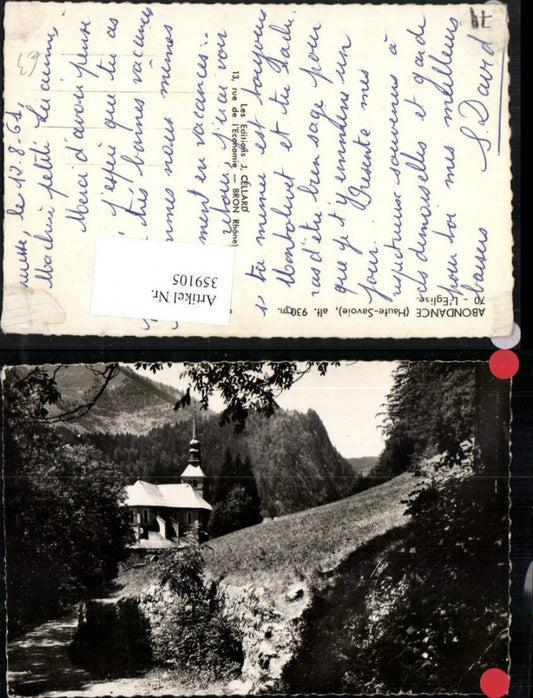 359105,Rhone-Alpes Haute-Savoie Abondance L'Eglise Kirche