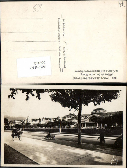 359112,Rhone-Alpes Haute-Savoie Evian-les-Bains Allees du Baron de Blonay le Casino