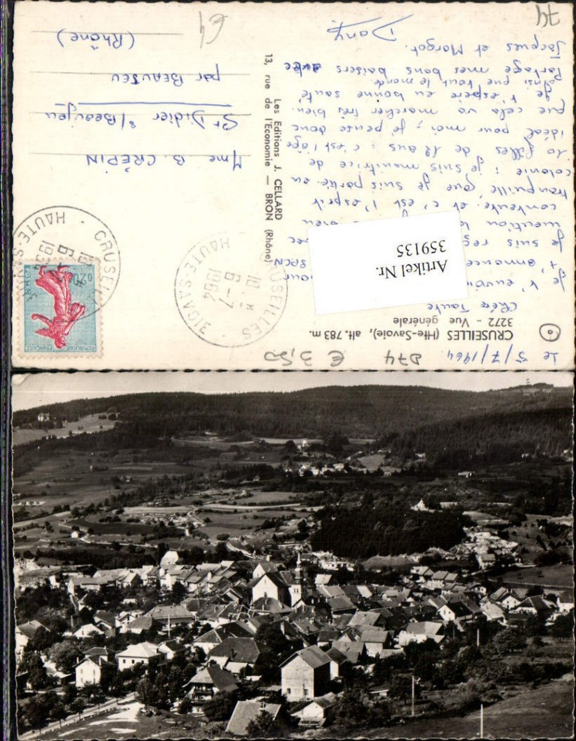 359135,Rhone-Alpes Haute-Savoie Cruseilles Vue generale Totale