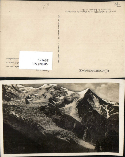 359159,Rhone-Alpes Haute-Savoie Chamonix La Chaine du Mont-Blanc Bergkulisse