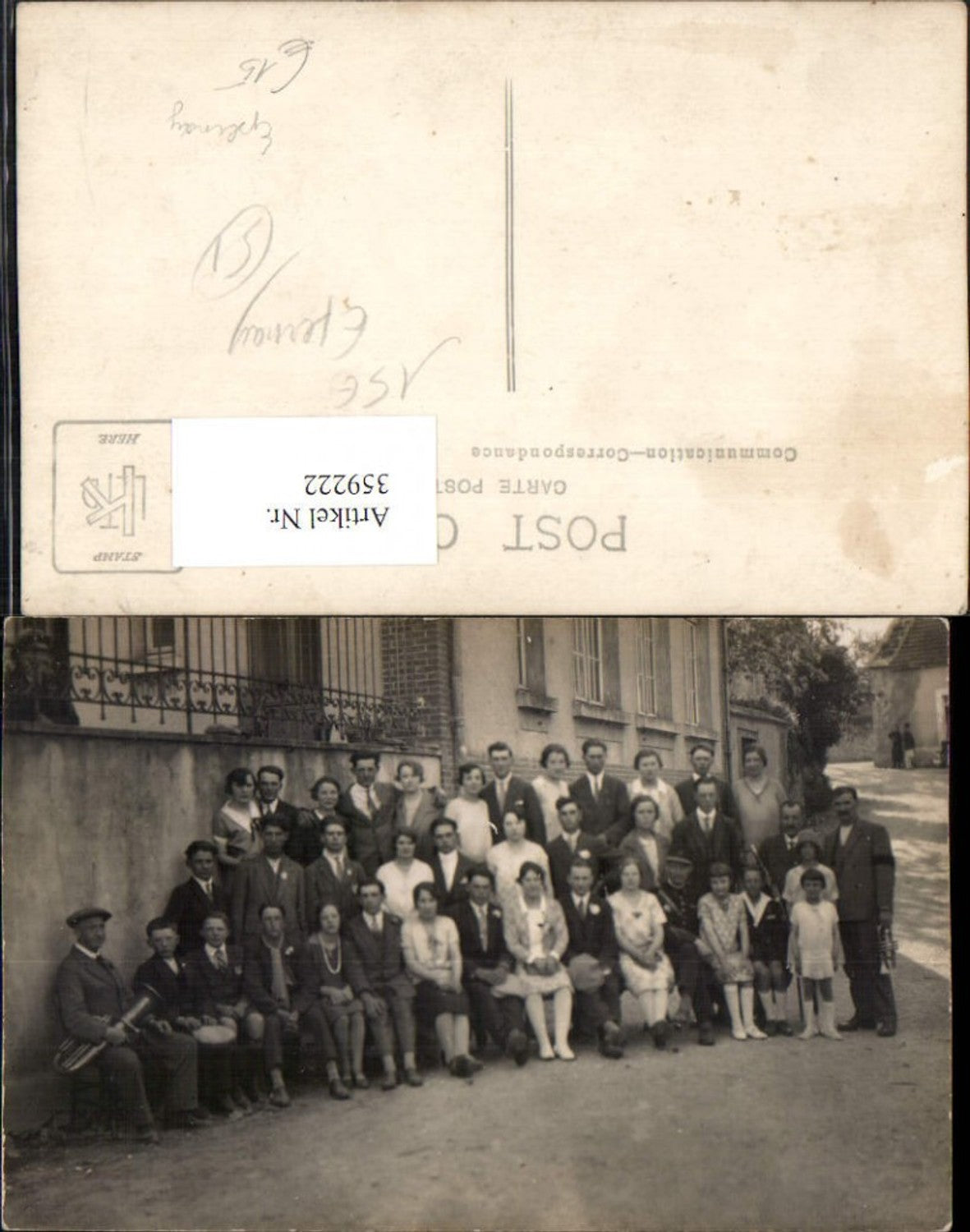 359222,Foto AK Champagne-Ardenne Marne Epernay Gruppenfoto Gruppenbild