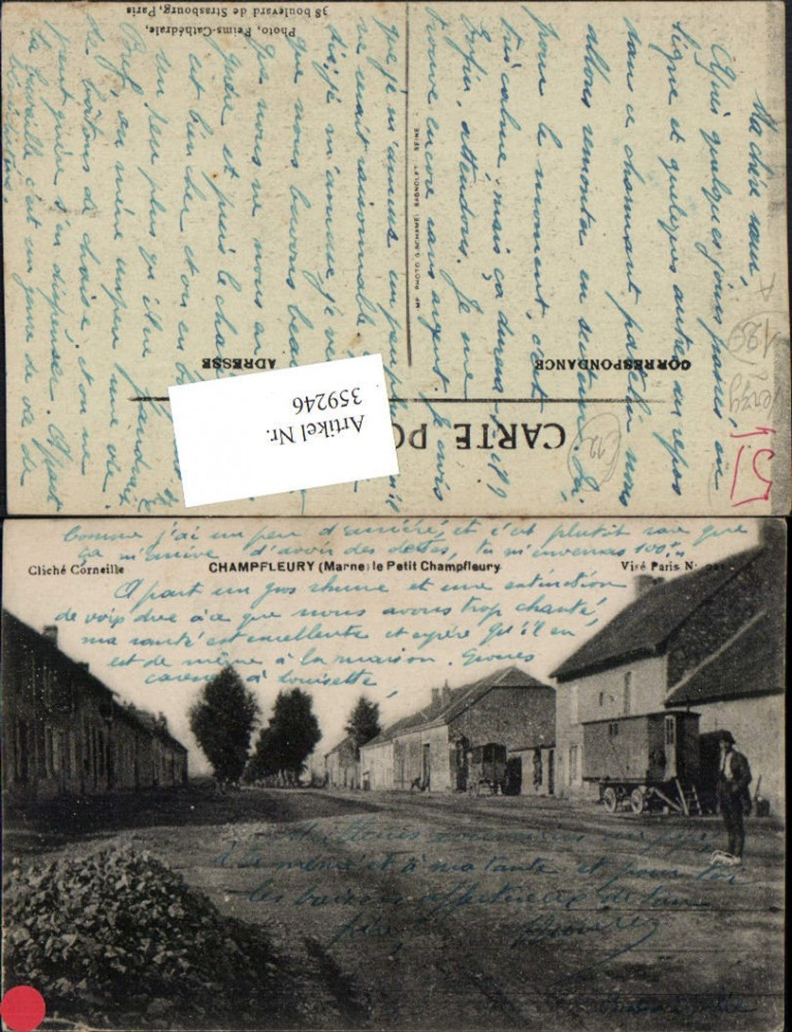 359246,Champagne-Ardenne Marne Champfleury Straßenansicht