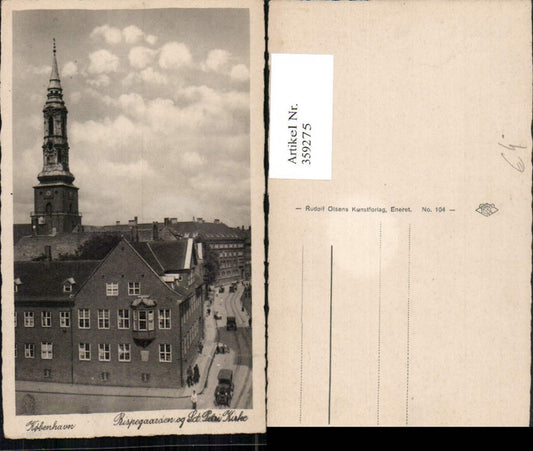 359275,Kobenhavn Kopenhagen Rispegaarden og Sct. Petri Kirke Kirche