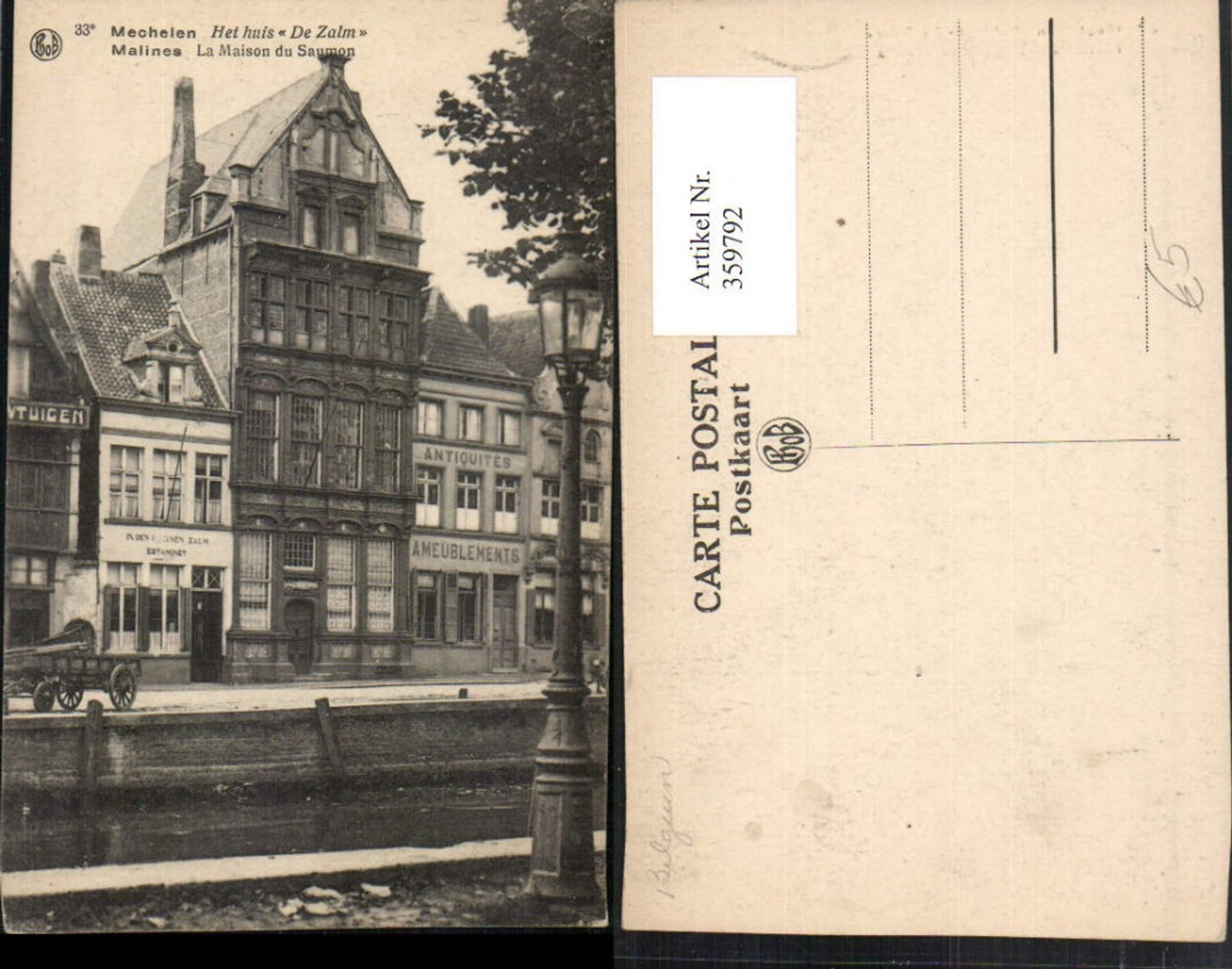 359792,Belgium Mechelen Malines La Maison du Saumon Haus