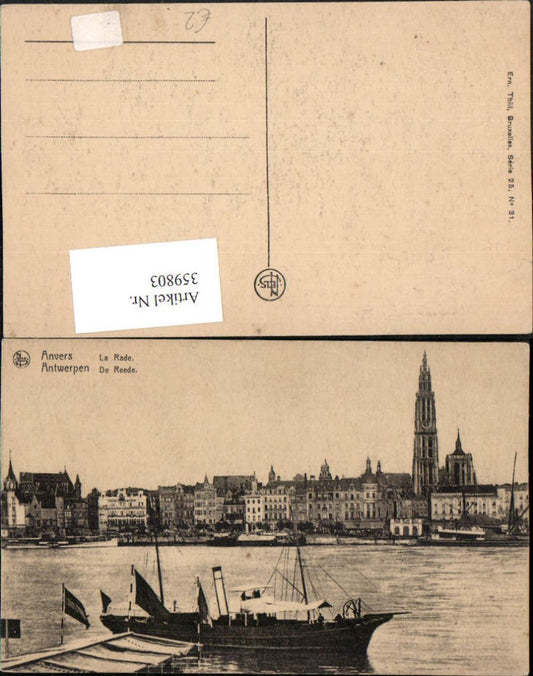 359803, Belgium Antwerp La Rade Harbour Steamer