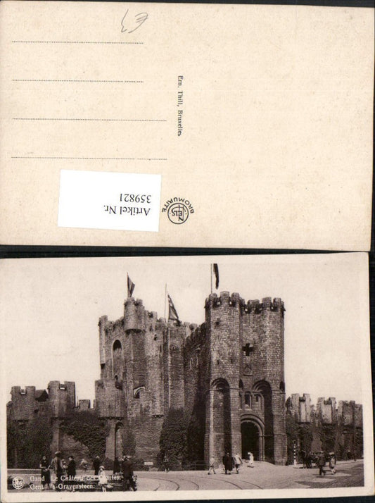 359821, Belgium Gand Ghent Le Chateau des Comtes Schloss