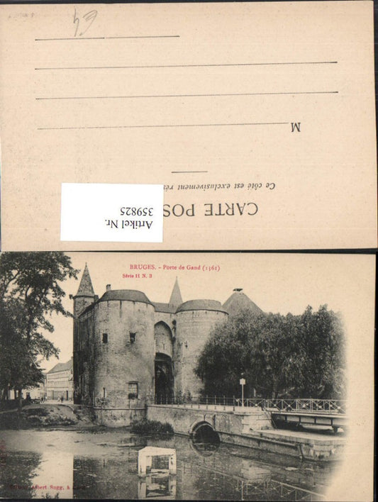 359825,Belgium Bruges Bruges Porte de Gand Gate
