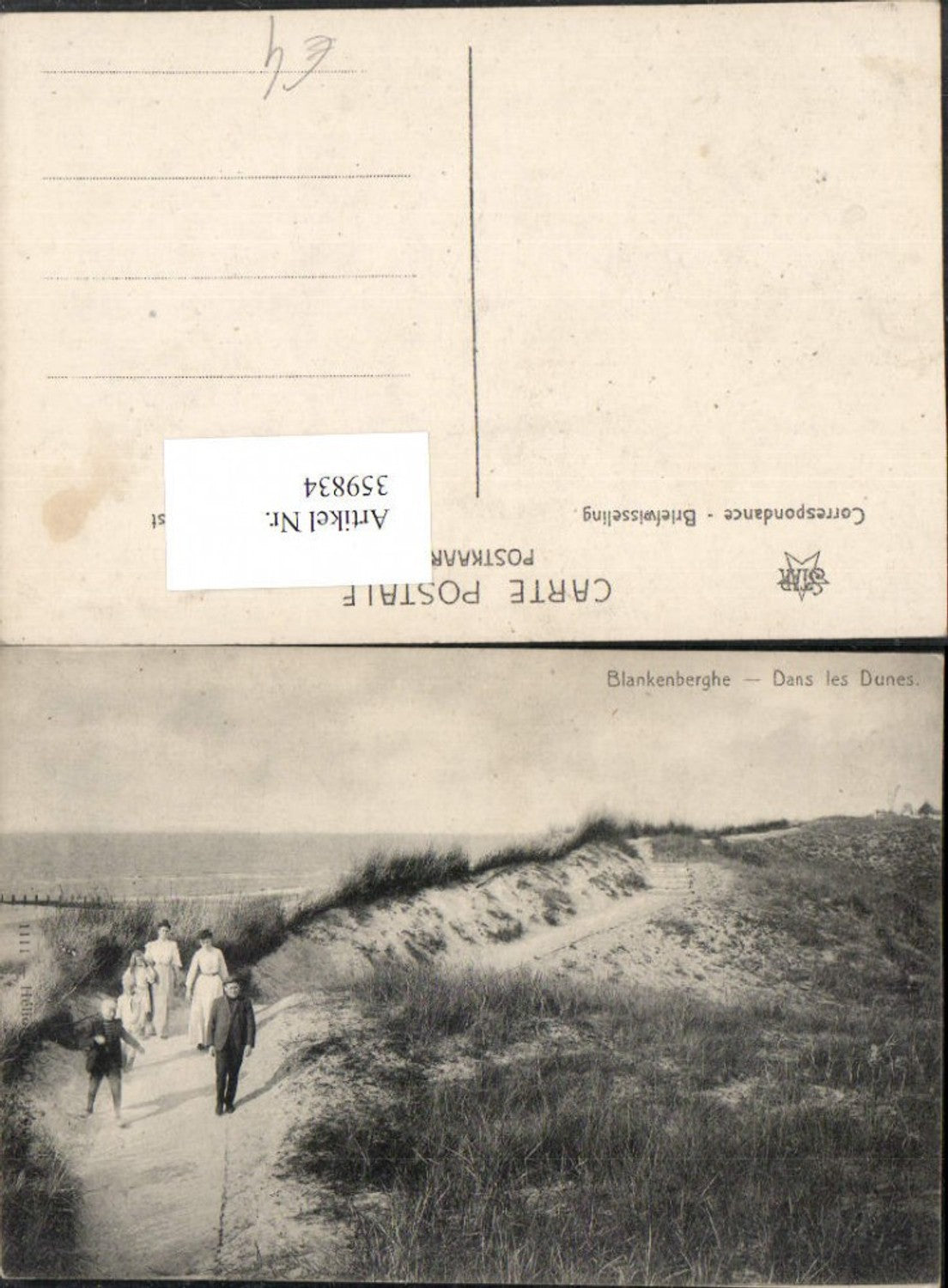 359834,Belgium Blankenberghe Dans les Dunes Düne
