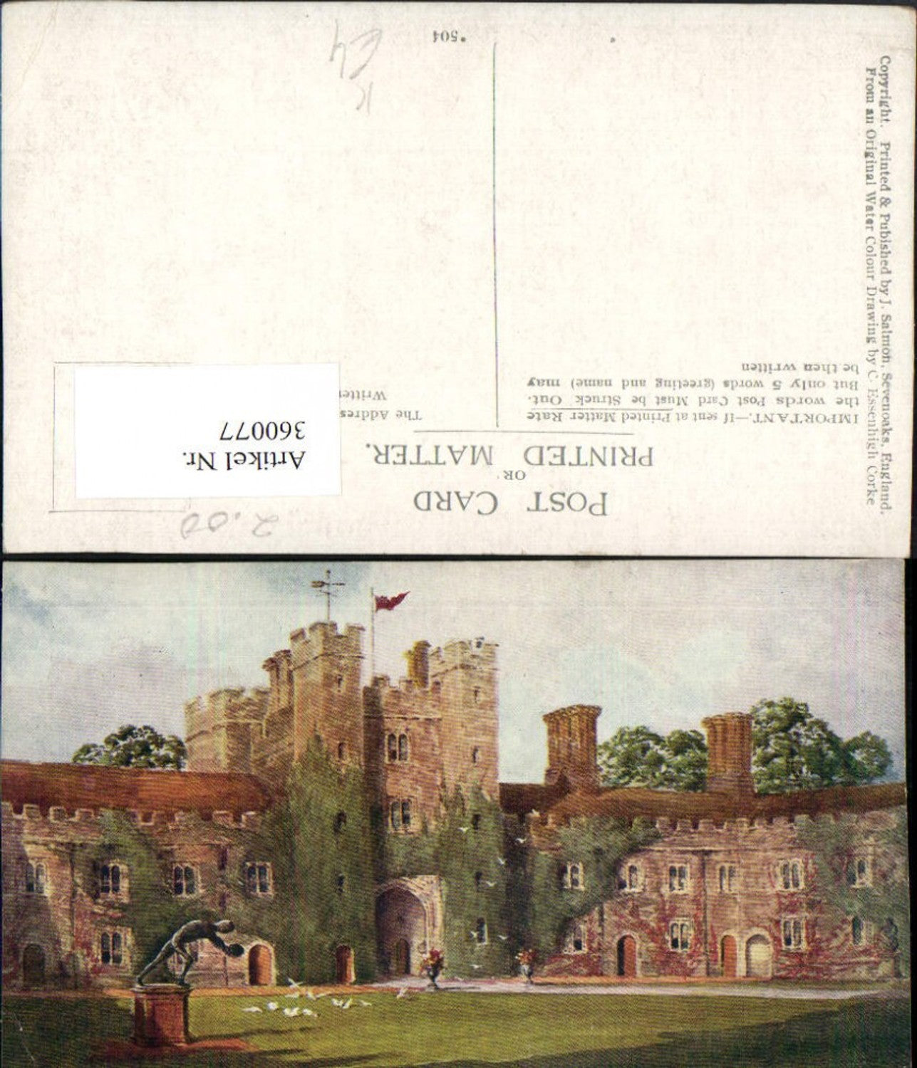 Alte Ansichtskarte – Old Postcard