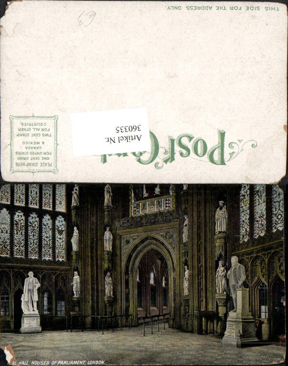 Alte Ansichtskarte – Old Postcard