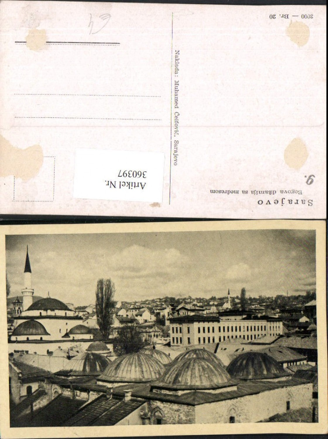 360397,Bosnia Sarajevo Begova dzamija sa medresom Teilansicht Moschee