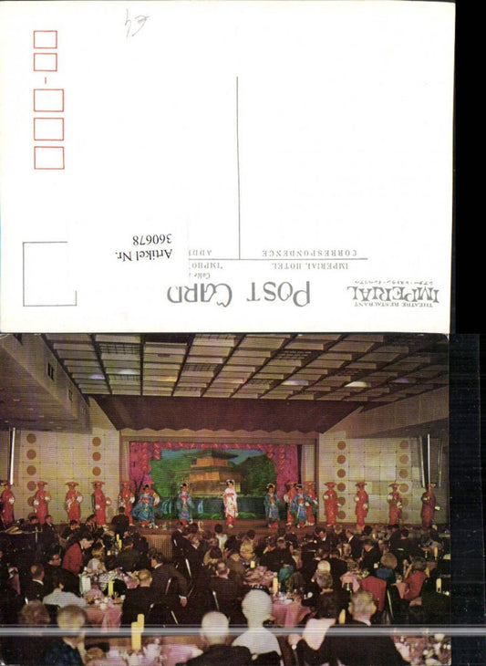 360678,Japan Tokyo Tokio Imperial Hotel Theater Aufführung Kimono