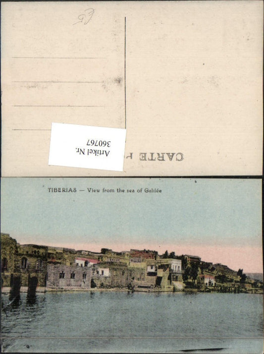 360767,Israel Tiberias View from the sea of Galilee Teilansicht