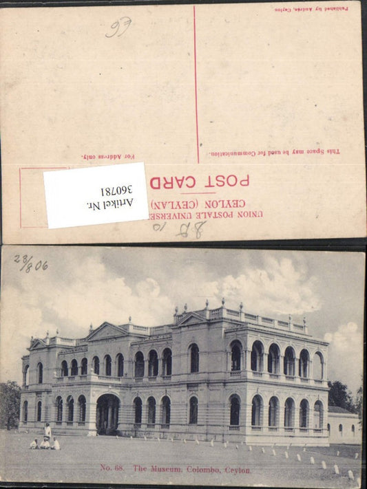 360781,Sri Lanka Ceylon Colombo The Museum Gebäude