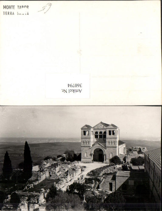 360794,Foto AK Israel Monte Tabor Terra Santa Kirche