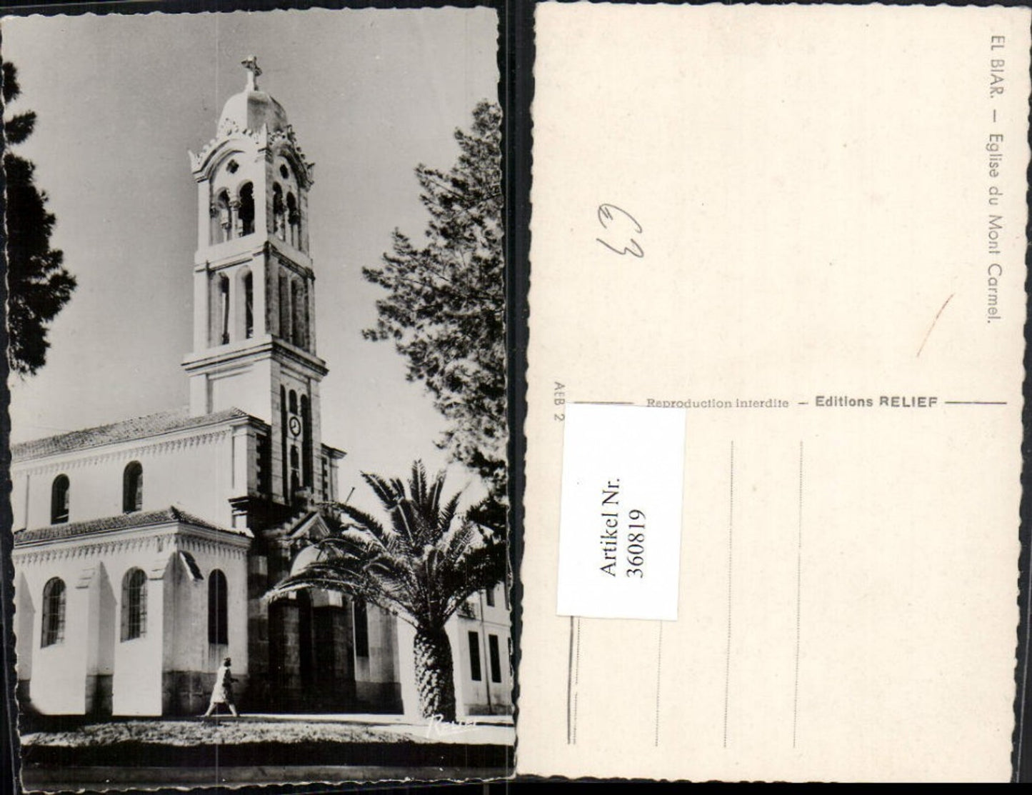 360819,Africa Algeria Algier El Biar Eglise du Mont Carmel Kirche