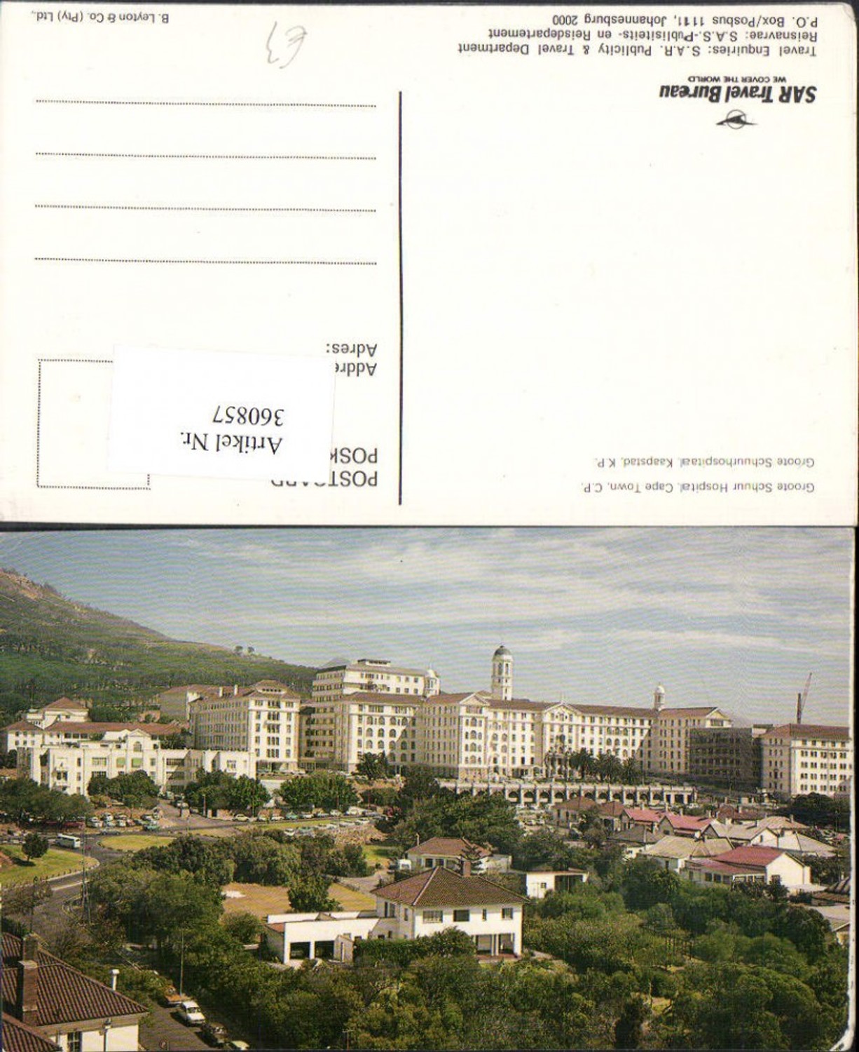 360857,Africa South Africa Cape Town Kapstadt Groote Schuur Hospital Krankenhaus