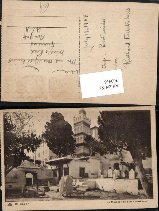 360916,Africa Algeria Alger Algier La Mosquee de Sidi Abderhaman Moschee