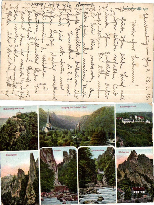 59619,Bodetal bei Thale Harz Hotel mehrbild 1915