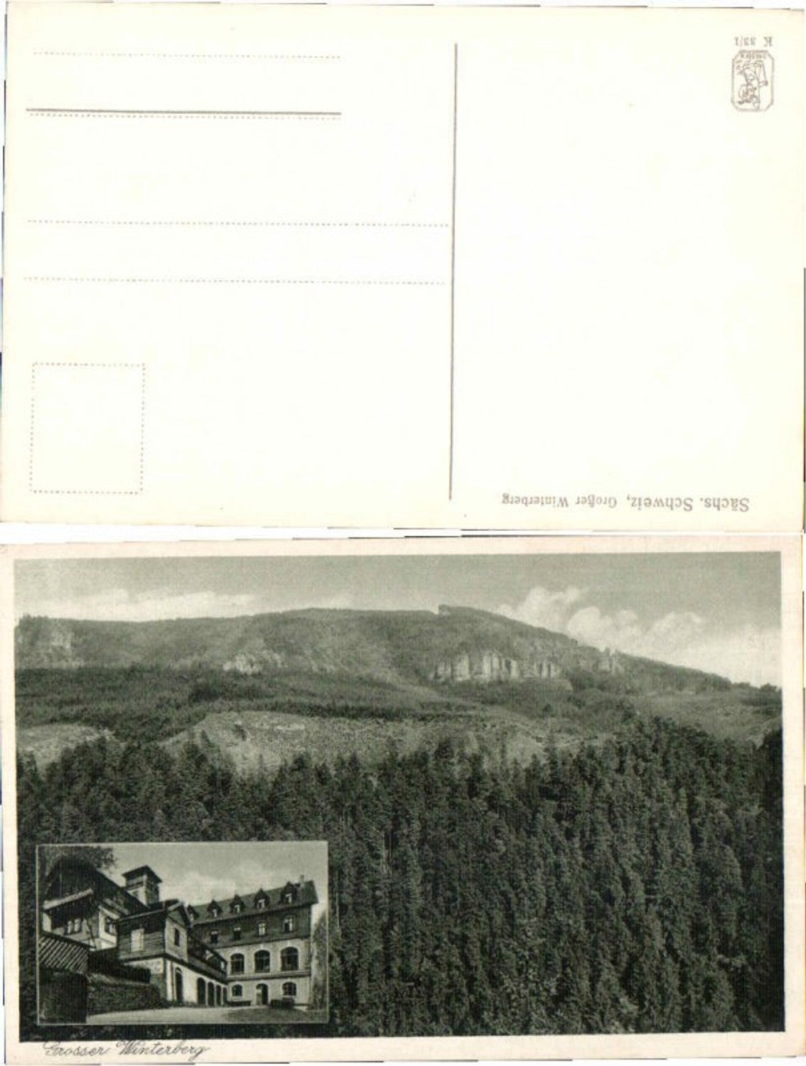 59748,Grosser Winterberg Gasthaus bei Schmilka 1910