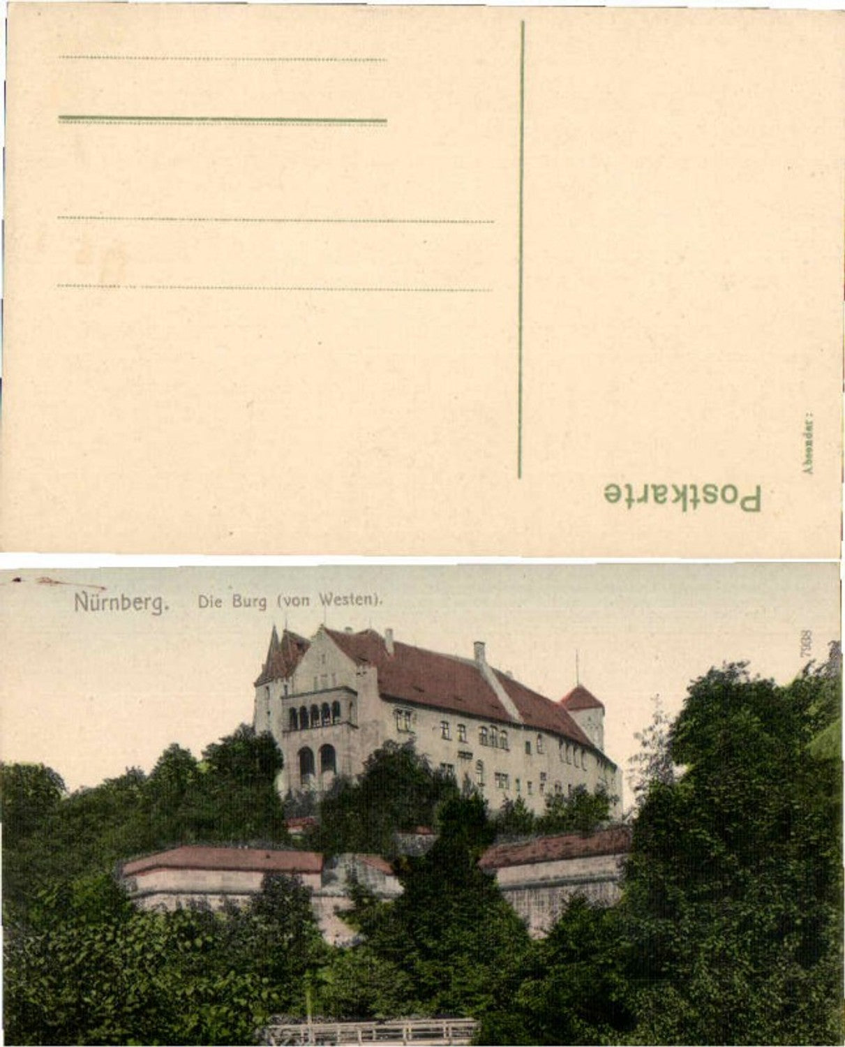 59777,Nürnberg Burg v. Westen 1905