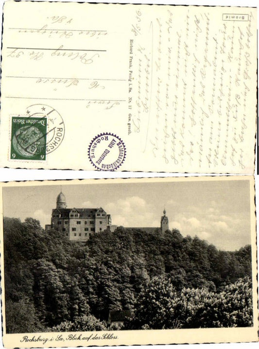 59802,Rochsburg Blick auf Schloss 1930