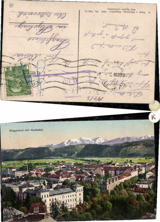 60063,Klagenfurt mit Hochobir pub Kleinmayr 798-3