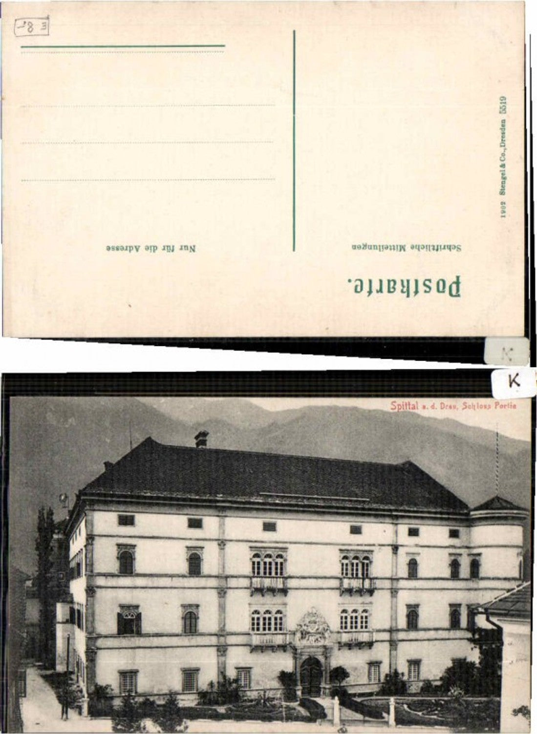 60101,Spittal a.d. Drau Schloss Partie pub Stengel CO 5519