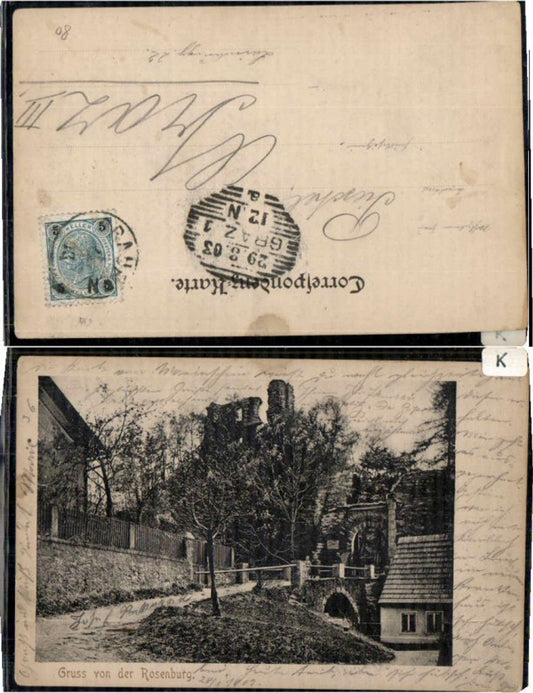 60147,Gruss v.d. Rosenburg 1900
