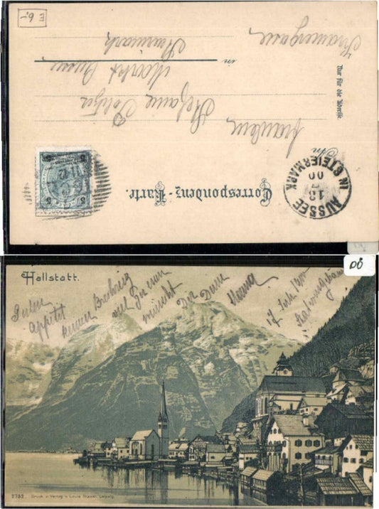 60286,Rare AK Hallstatt Partie um 1900
