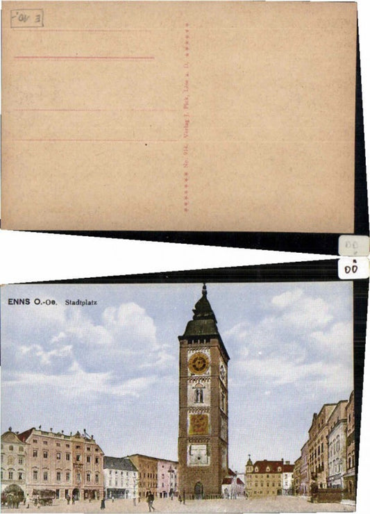 60298,Enns Stadtplatz um 1920