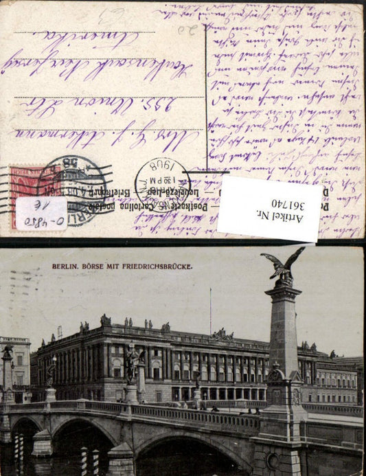 361740,Berlin Börse m. Friedrichsbrücke Brücke