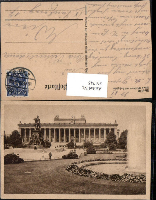 361745,Berlin Altes Museum u. Lustgarten Springbrunnen Denkmal