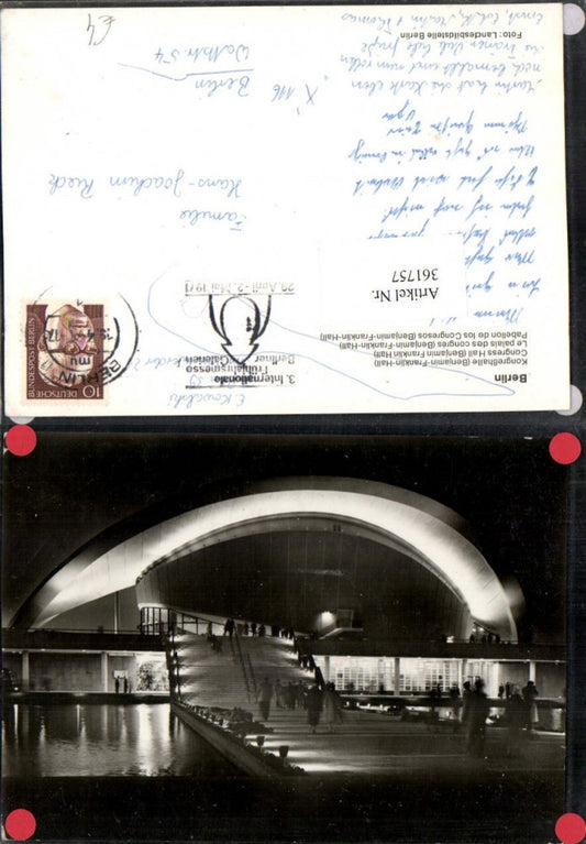 361757,Berlin Kongresshalle Gebäude b. Nacht