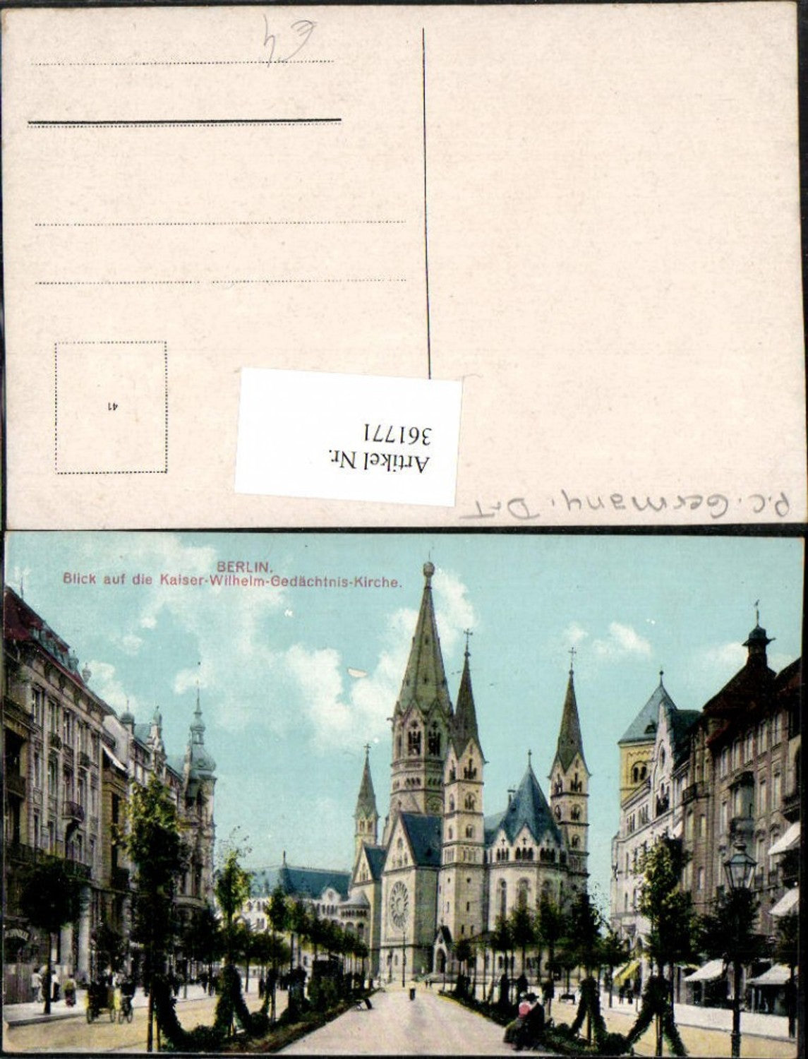 361771,Berlin Blick auf die Kaiser-Wilhelm-Gedächtnis-Kirche