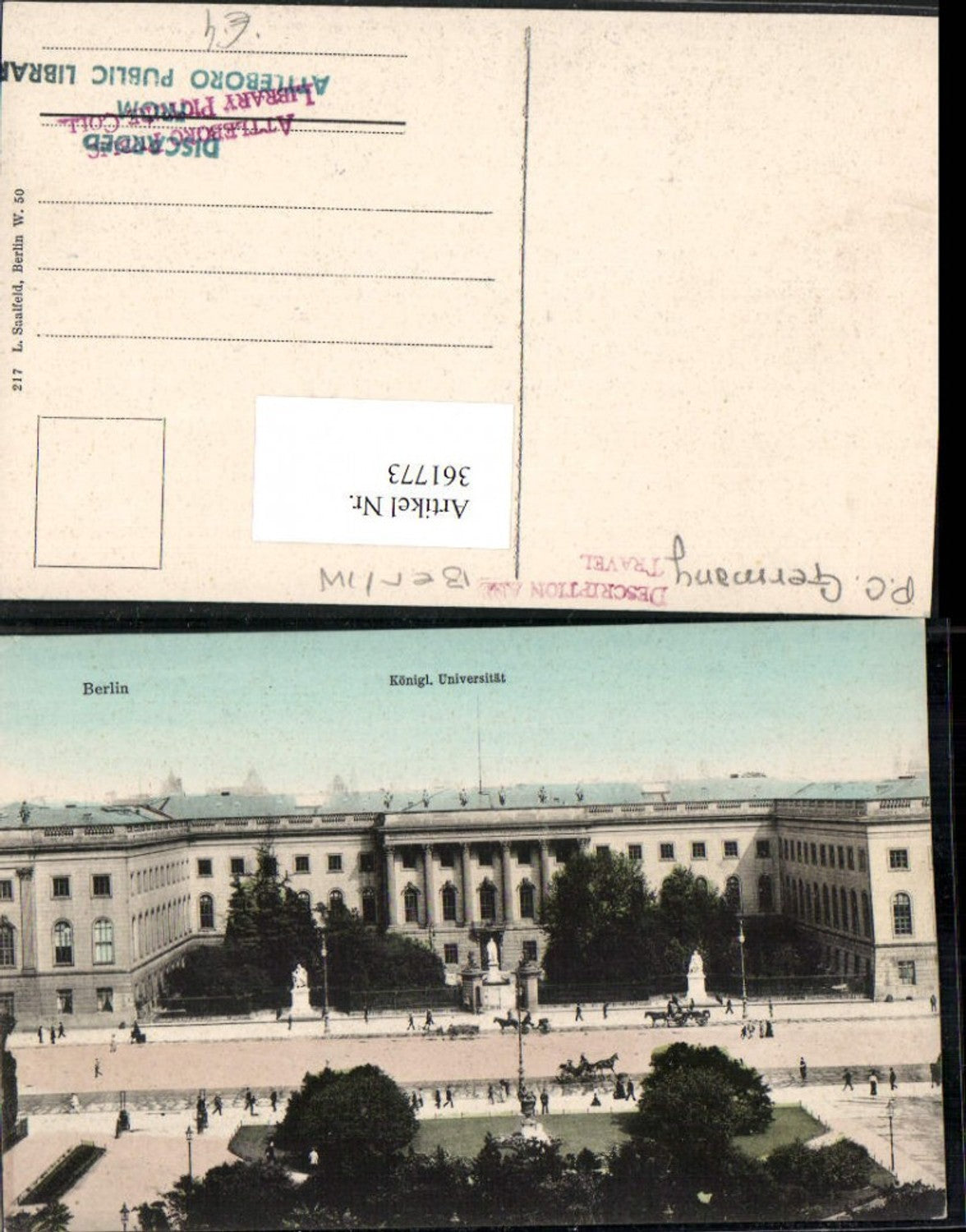 361773,Berlin Königliche Universität Gebäude