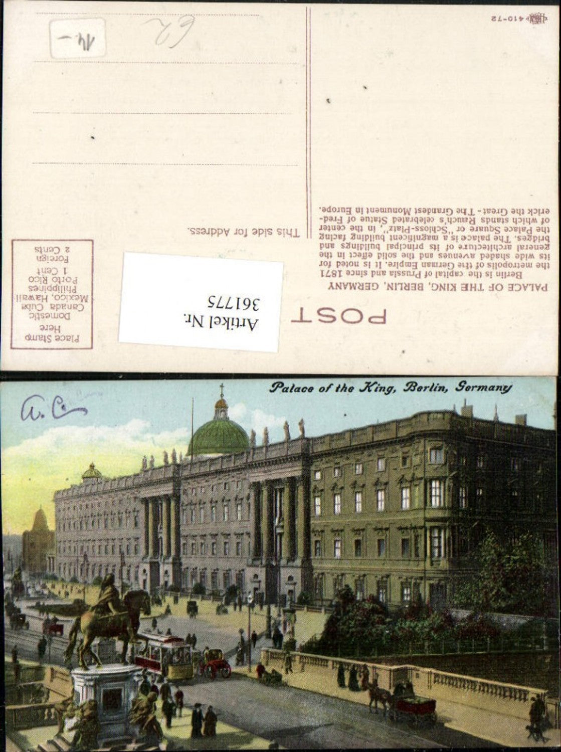 361775,Berlin Palace of the King Palast Denkmal Straßenbahn